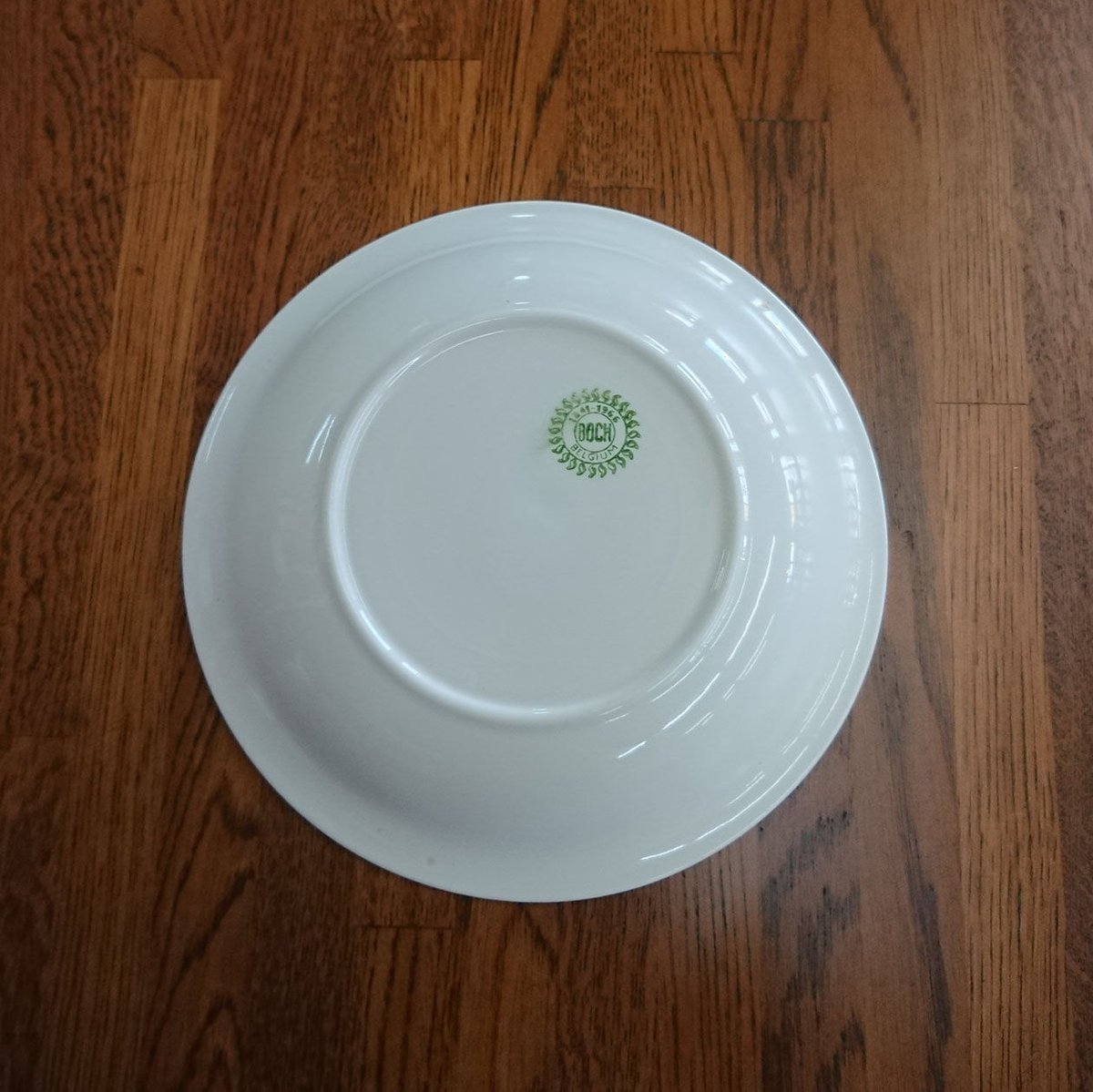 ベルギー製＜BOCH＞ ヴィンテージ・カップ＆ソーサーとケーキ深皿₋未