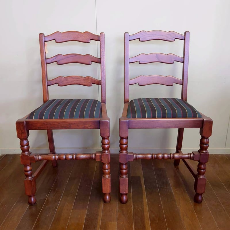 イギリス製 アンティーク・ダイニングチェア(2脚セット ） | FUJIWAKAYAMA