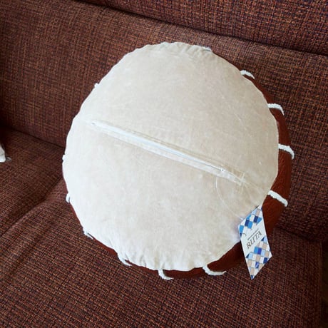 インド製　スツール・クッション 「Pouf(プフ)」=新品=