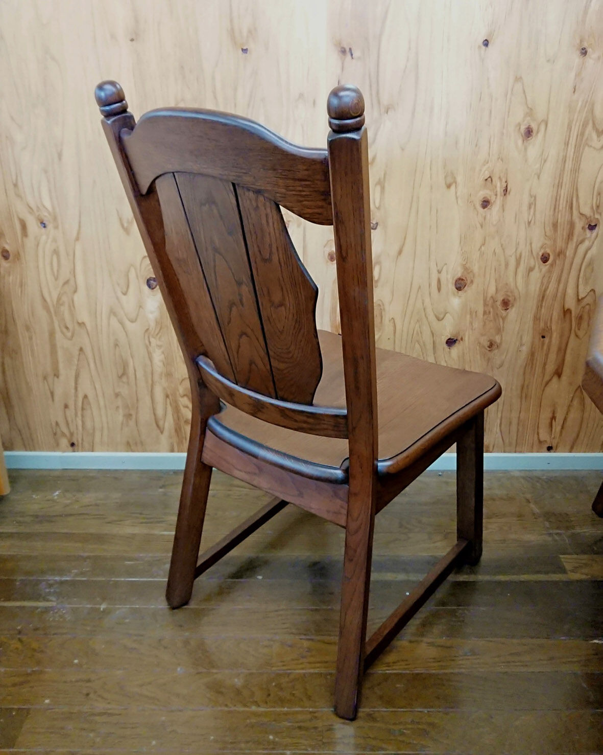 オランダ製 ダッチカントリー オーク材無垢 チェア 椅子 アンティーク