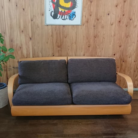 イタリア製 ＜アルフレックス＞二人掛けソファ₌未修復・現品₌