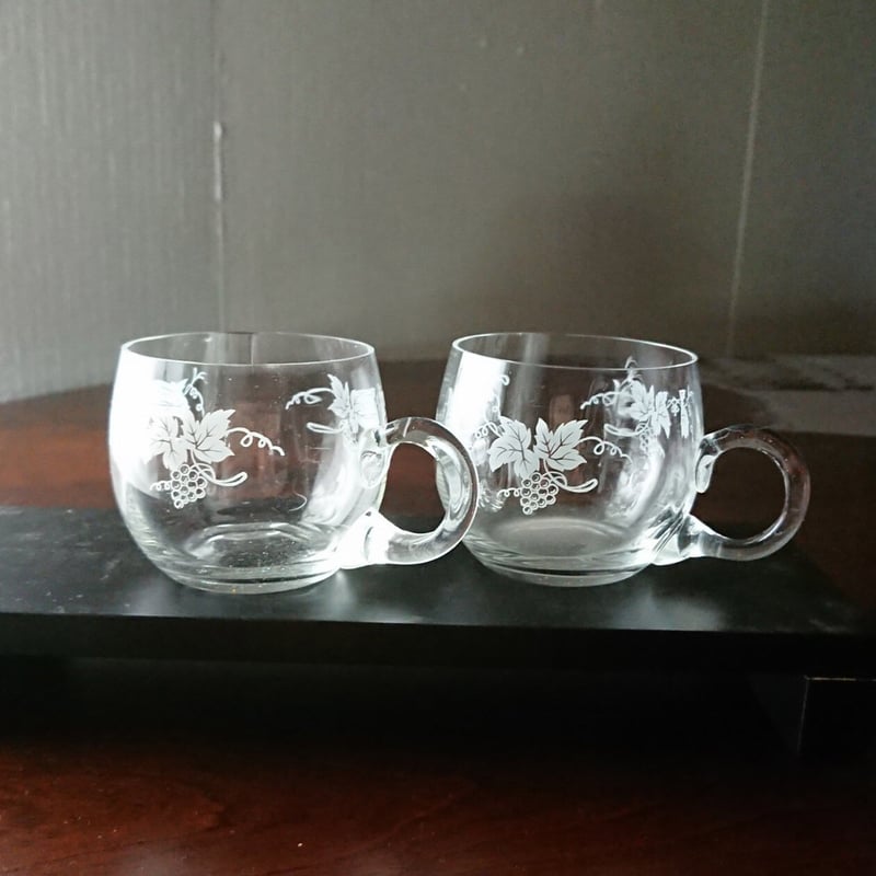 ドイツ製 持ち手付きガラスコップ 3個セット ₋ 新品長期保管