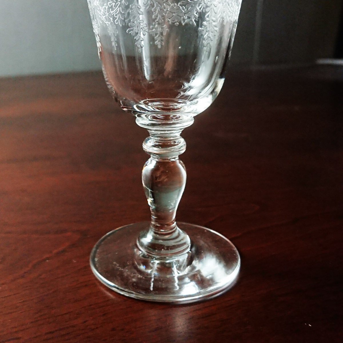 Baccarat - レア アンティークサンルイ パパン【Papin】ワイングラス 1脚 アンティークバカラ製人気のローハンシリーズクリスタルワイングラス