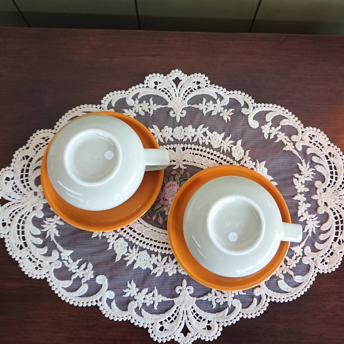 デンマーク製＜ヴィヴァ・スカンジナビア＞ カップ＆ソーサー2客