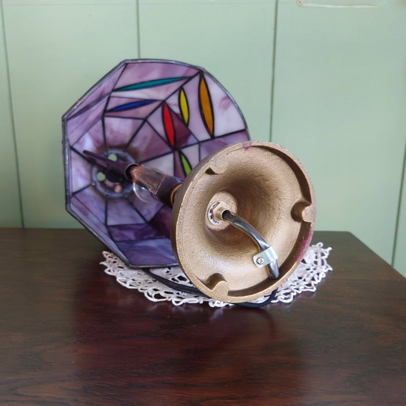 ヴィンテージ ステンドグラス 卓上ランプ=中古＝ | FUJIWAKAYAMA