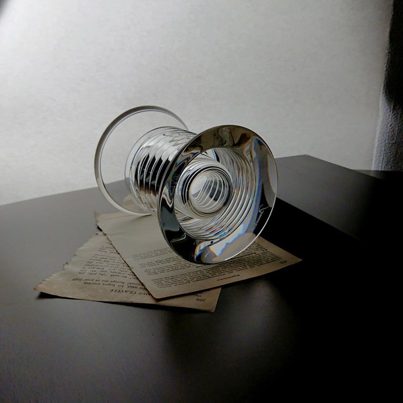 フランス製＜バカラ＞ フラワーベース・ラランド₌レア廃盤品