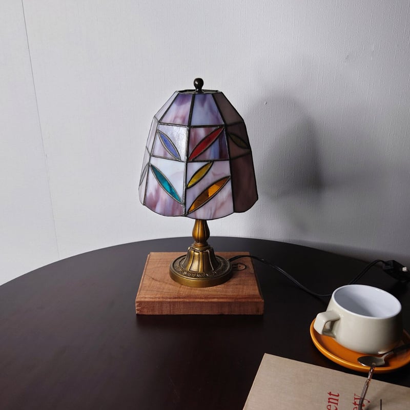 ステンドグラス　卓上ランプ ガーデンガーデン / ステンドグラス テーブルランプ バード