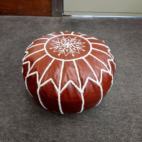 インド製　スツール・クッション 「Pouf(プフ)」=新品=