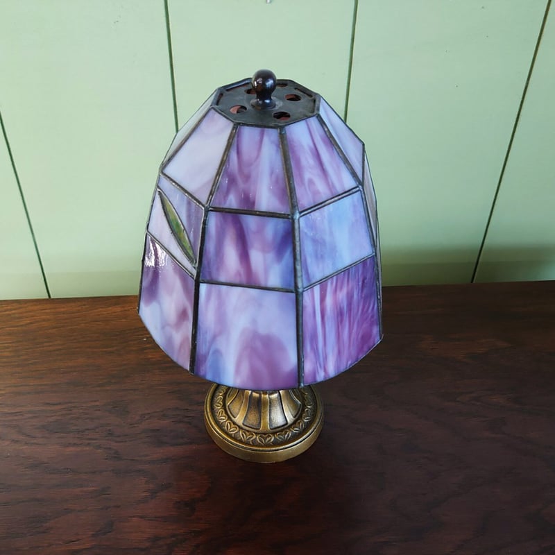 ヴィンテージ ステンドグラス 卓上ランプ=中古＝ | FUJIWAKAYAMA