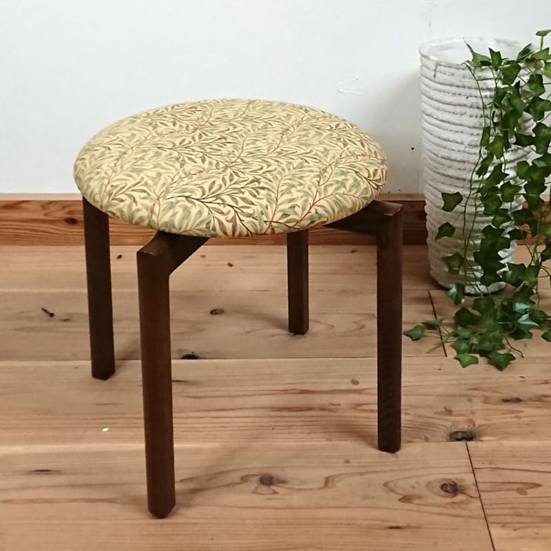 ウィリアムモリス　チェスト　丸椅子　ラウンドスツール　木製チェア　木製椅子 スツール 丸椅子 ウィリアムモリス ウィリアムモリス チェスト 丸椅子