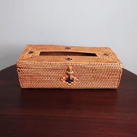 バリ島【アタ】 ティッシュケース -新品 -