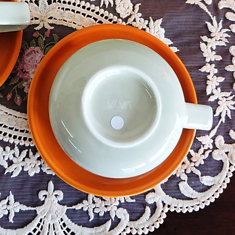 デンマーク製＜ヴィヴァ・スカンジナビア＞ カップ＆ソーサー2客