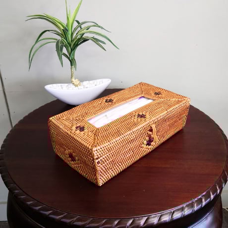 バリ島【アタ】 ティッシュケース -新品 - | FUJIWAKAYAMA バリ島【アタ】 ティッシュケース -新品 - | FUJIWAKAYAMA