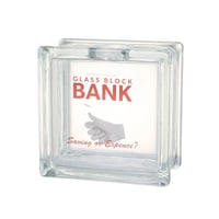 Glass block bank　ガラス ブロック バンク