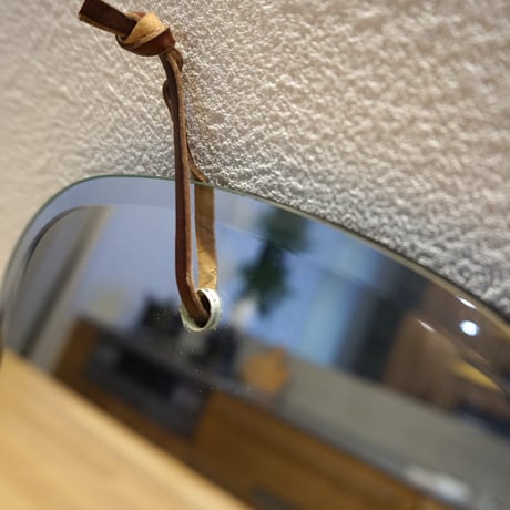 Wall hanging mirror Cloud rounded　ウォール ハンギング ミラー クラウドラウンド