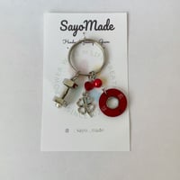 スポーツアクセサリー　キーホルダー　パワーウェーブオリジナル　プレート２５㎏