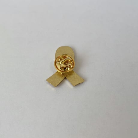 ピンクリボンアクセサリー　ピンクリボン　ピンバッジ（ラメ有）