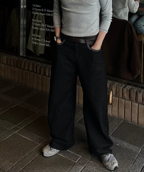 Hand embroidery denim