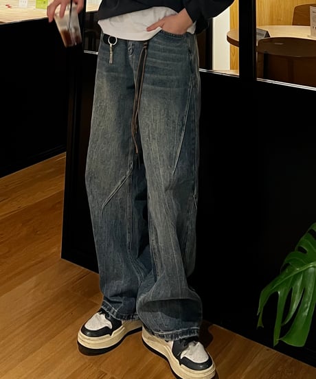 (premiumselect)Keyling slit denim
