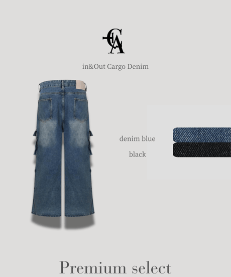 (premium select)in&Out Cargo Denim