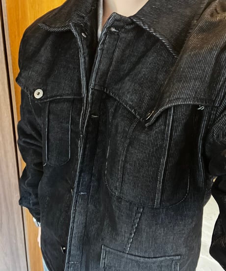 Westen demim padding jacket