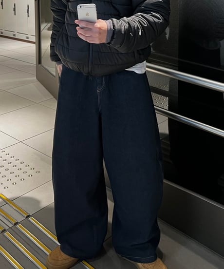 （premium select）Broad striped denim pants
