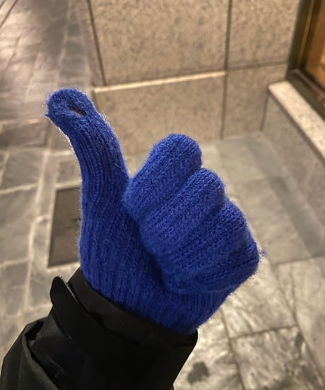(4color)knit touch glove