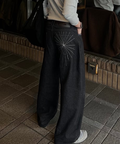 Hand embroidery denim