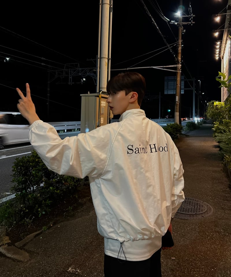 ラルフ【新品未使用】Gawtti 刺繍ロゴ ナイロンジャケット　XL 白 THE NORTH FACE（ザ ノースフェイス） ナイロンジャケット 日本未展開