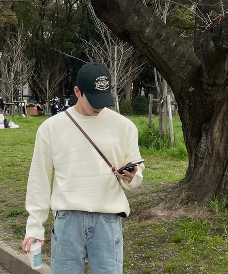 (premium  select)Looslit knit