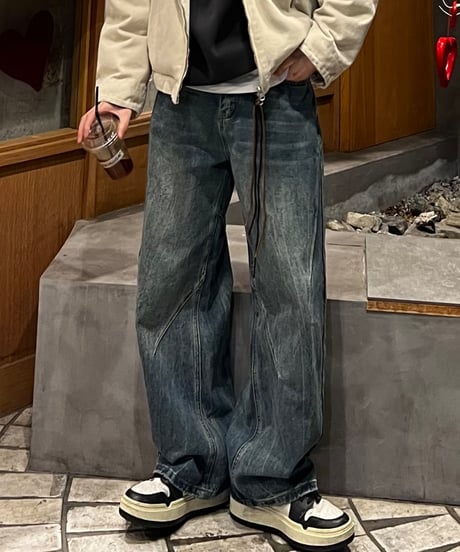 (premiumselect)Keyling slit denim
