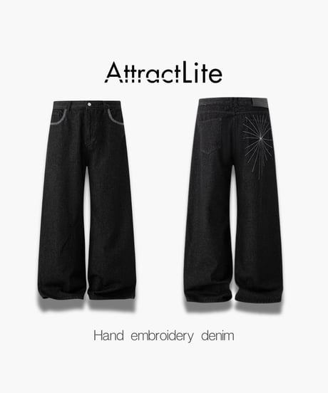 Hand embroidery denim
