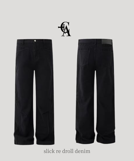 slick re droll denim
