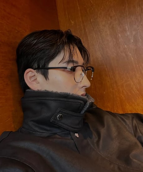 Mouton leather jacket
