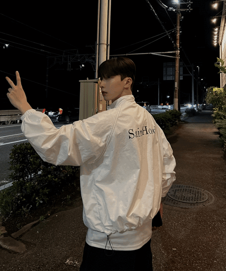 Saint logo nylon jacket