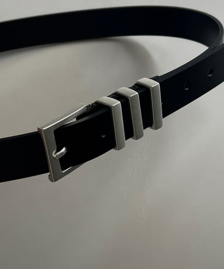 （real leather）trios buckle belt