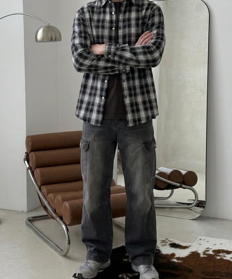 Flannel check shirt