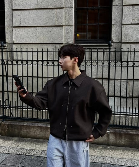 (premium select)rivet wool cropped jacket