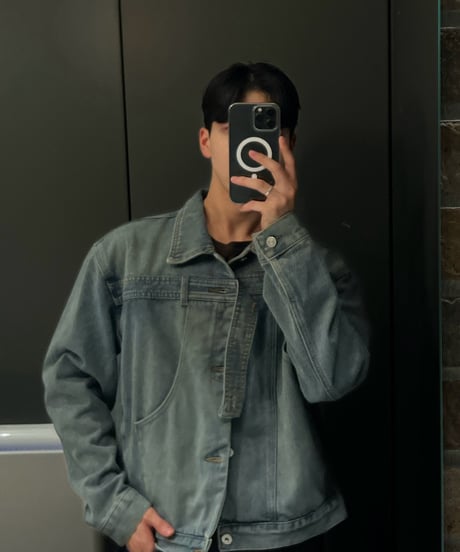 Belt denim jacket