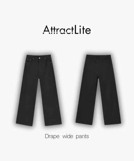Drape wide pants