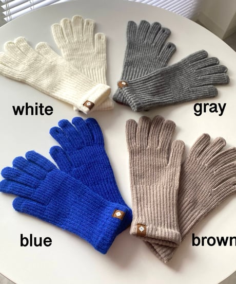 (4color)knit touch glove