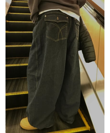 （premium select）Broad striped denim pants