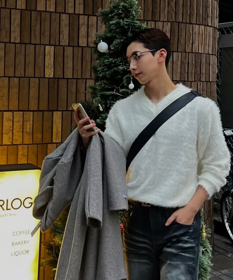 mohair angora v knit