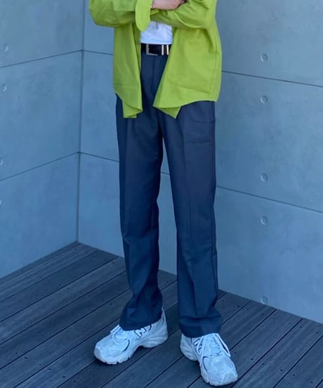 (+5cm)straight wide slacks