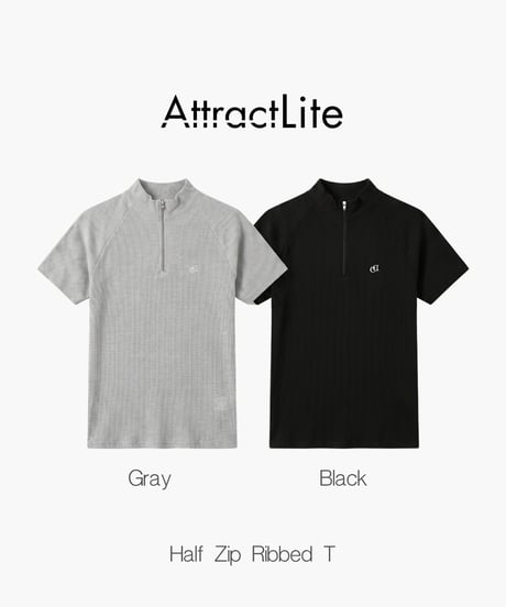 Half Zip Ribbed T