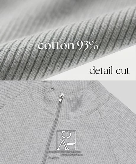raglan zip muscleknit