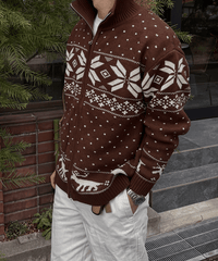 Nordic zipup knit BR