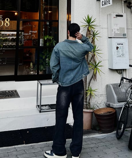 Belt denim jacket