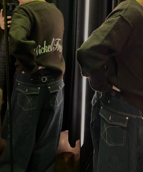 （premium select）Broad striped denim pants