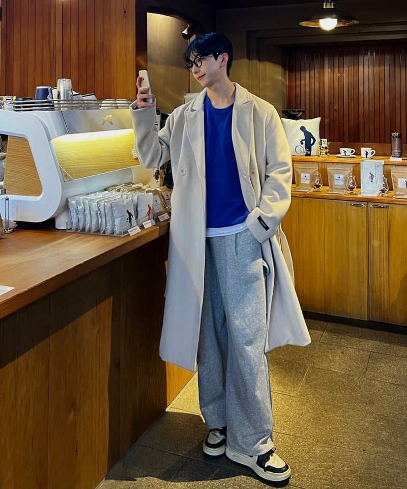 Hand Made W rebec coat | 韓国現地メンズカジュアルAttract Lite